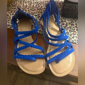 Blue sandals